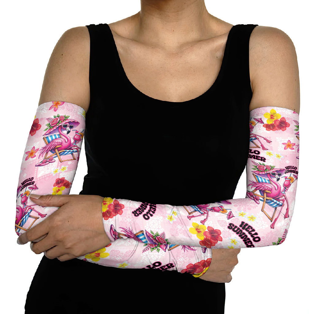 Hawaii Flamingo Hello Summer Arm Sleeves Hawaiian Quilt Pattern