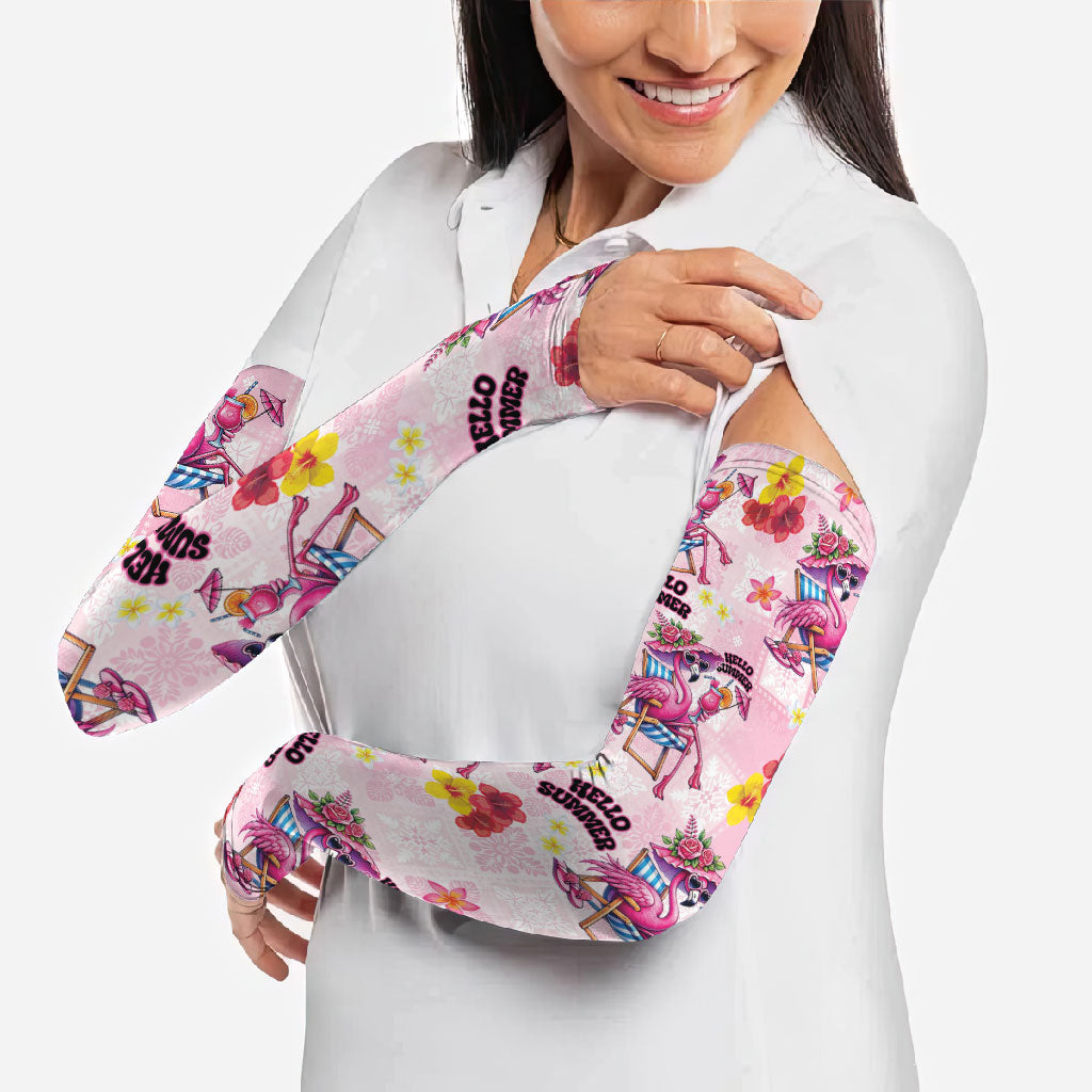 Hawaii Flamingo Hello Summer Arm Sleeves Hawaiian Quilt Pattern