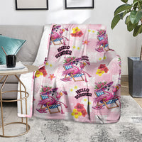 Hawaii Flamingo Hello Summer Blanket Hawaiian Quilt Pattern