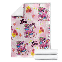 Hawaii Flamingo Hello Summer Blanket Hawaiian Quilt Pattern