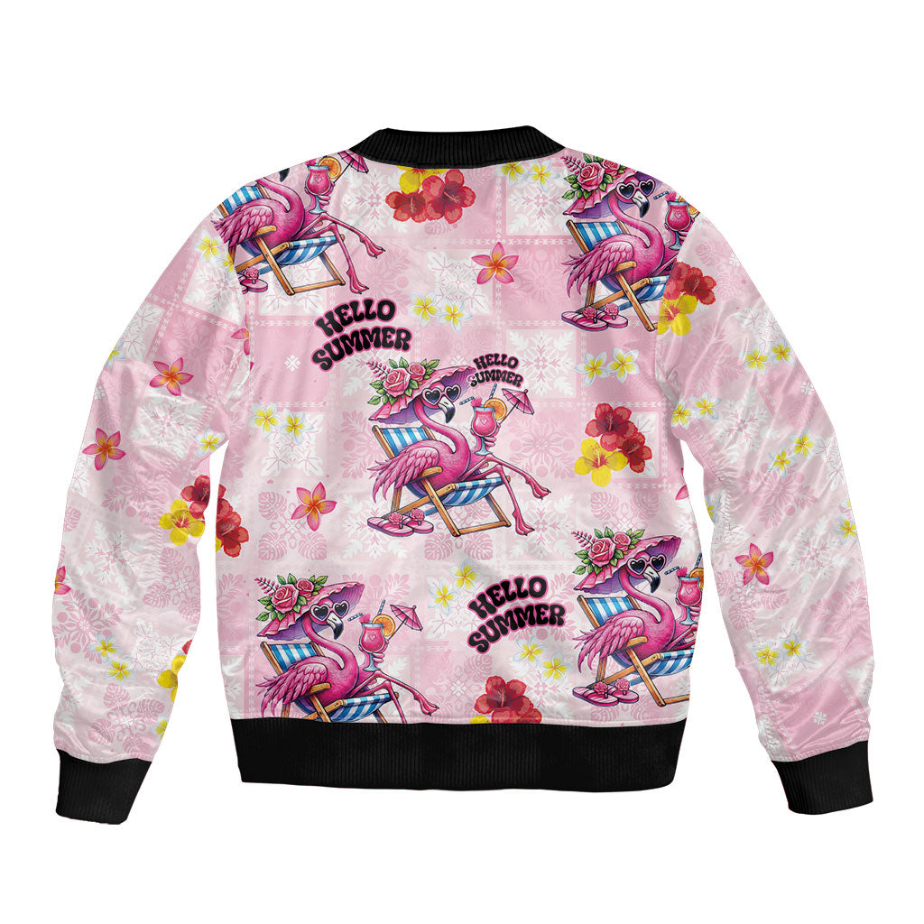 Hawaii Flamingo Hello Summer Bomber Jacket Hawaiian Quilt Pattern
