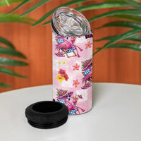 Hawaii Flamingo Hello Summer 4 in 1 Can Cooler Tumbler Hawaiian Quilt Pattern
