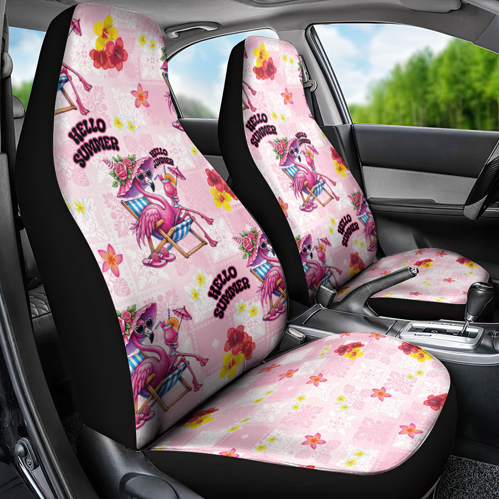 Hawaii Flamingo Hello Summer Car Seat Cover Hawaiian Quilt Pattern