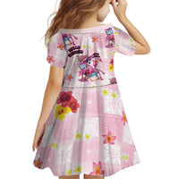 Hawaii Flamingo Hello Summer Family Matching Off The Shoulder Long Sleeve Dress and Hawaiian Shirt Hawaiian Quilt Pattern