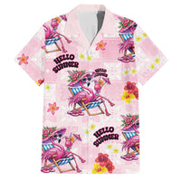 Hawaii Flamingo Hello Summer Family Matching Puletasi and Hawaiian Shirt Hawaiian Quilt Pattern