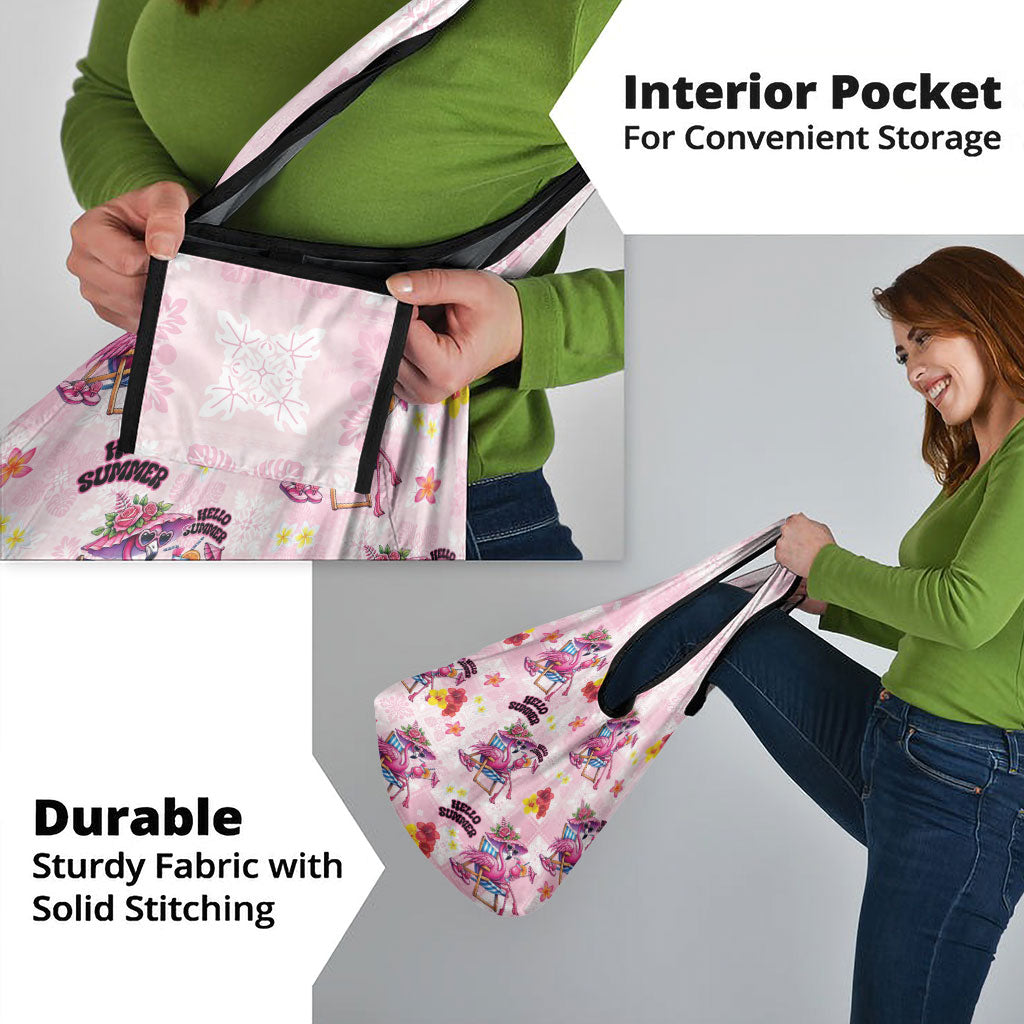 Hawaii Flamingo Hello Summer Grocery Bag Hawaiian Quilt Pattern
