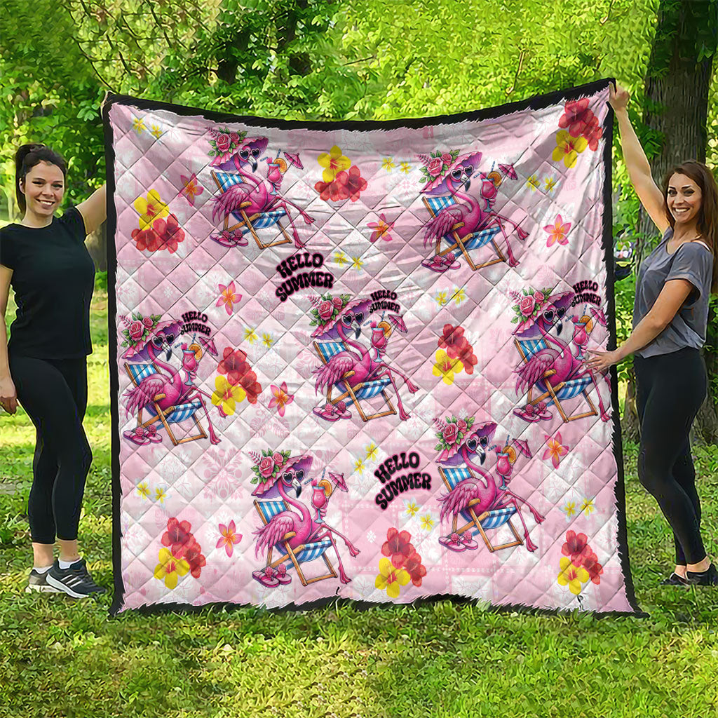 Hawaii Flamingo Hello Summer Quilt Hawaiian Quilt Pattern