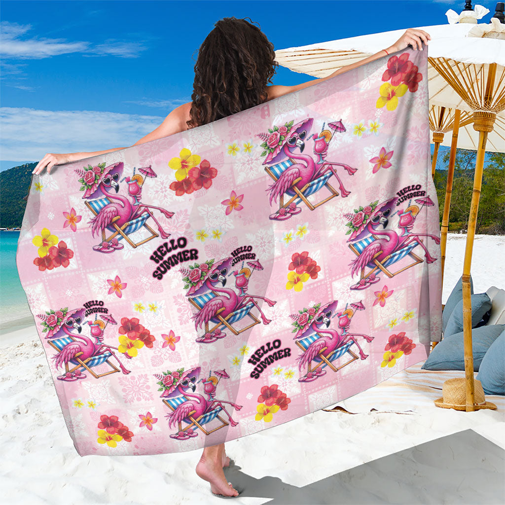 Hawaii Flamingo Hello Summer Sarong Hawaiian Quilt Pattern