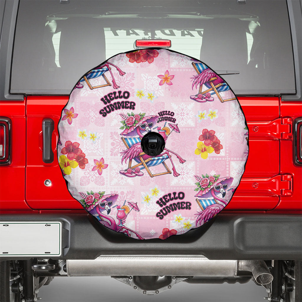 Hawaii Flamingo Hello Summer Spare Tire Cover Hawaiian Quilt Pattern