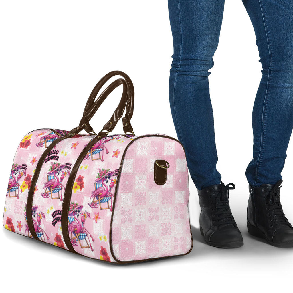 Hawaii Flamingo Hello Summer Travel Bag Hawaiian Quilt Pattern