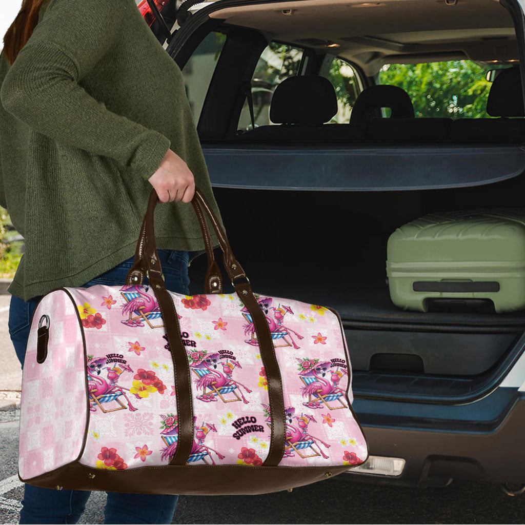 Hawaii Flamingo Hello Summer Travel Bag Hawaiian Quilt Pattern