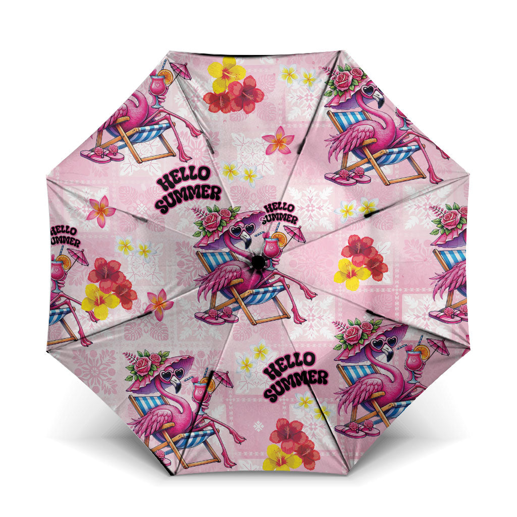 Hawaii Flamingo Hello Summer Umbrella Hawaiian Quilt Pattern