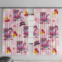 Hawaii Flamingo Hello Summer Window Curtain Hawaiian Quilt Pattern