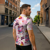 Hawaii Flamingo Hello Summer Zipper Polo Shirt Hawaiian Quilt Pattern