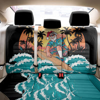 Vintage Santa Claus Surfing Summer Back Car Seat Cover Mele Kalikimaka i Iulai!