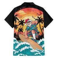 Vintage Santa Claus Surfing Summer Hawaiian Shirt Mele Kalikimaka i Iulai!