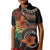 Vintage Hibiscus Pacific Floral Kid Polo Shirt
