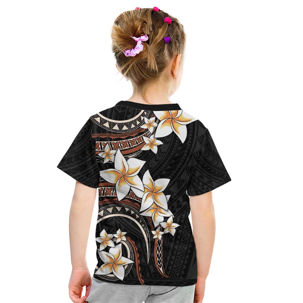 Vintage Plumeria Pacific Floral Kid T Shirt