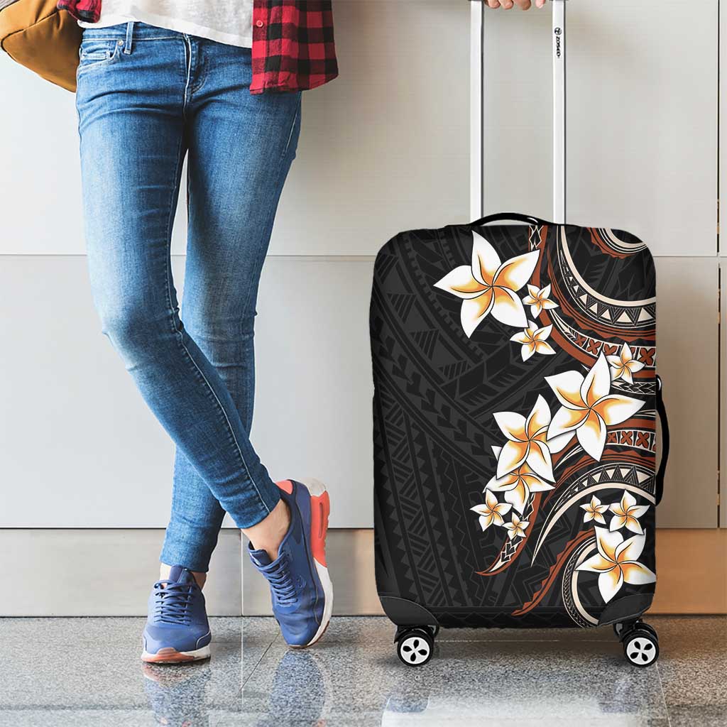 Vintage Plumeria Pacific Floral Luggage Cover LT9 - Polynesian Pride