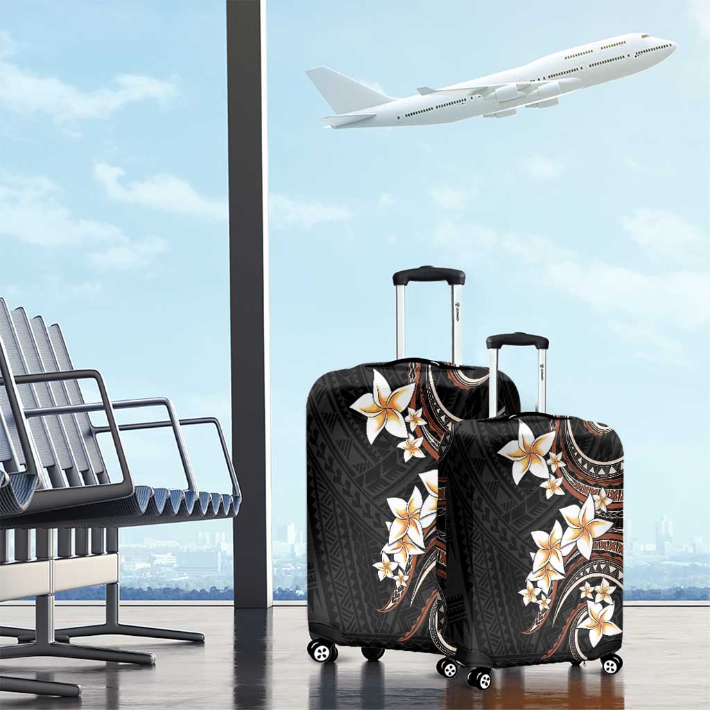Vintage Plumeria Pacific Floral Luggage Cover LT9 - Polynesian Pride