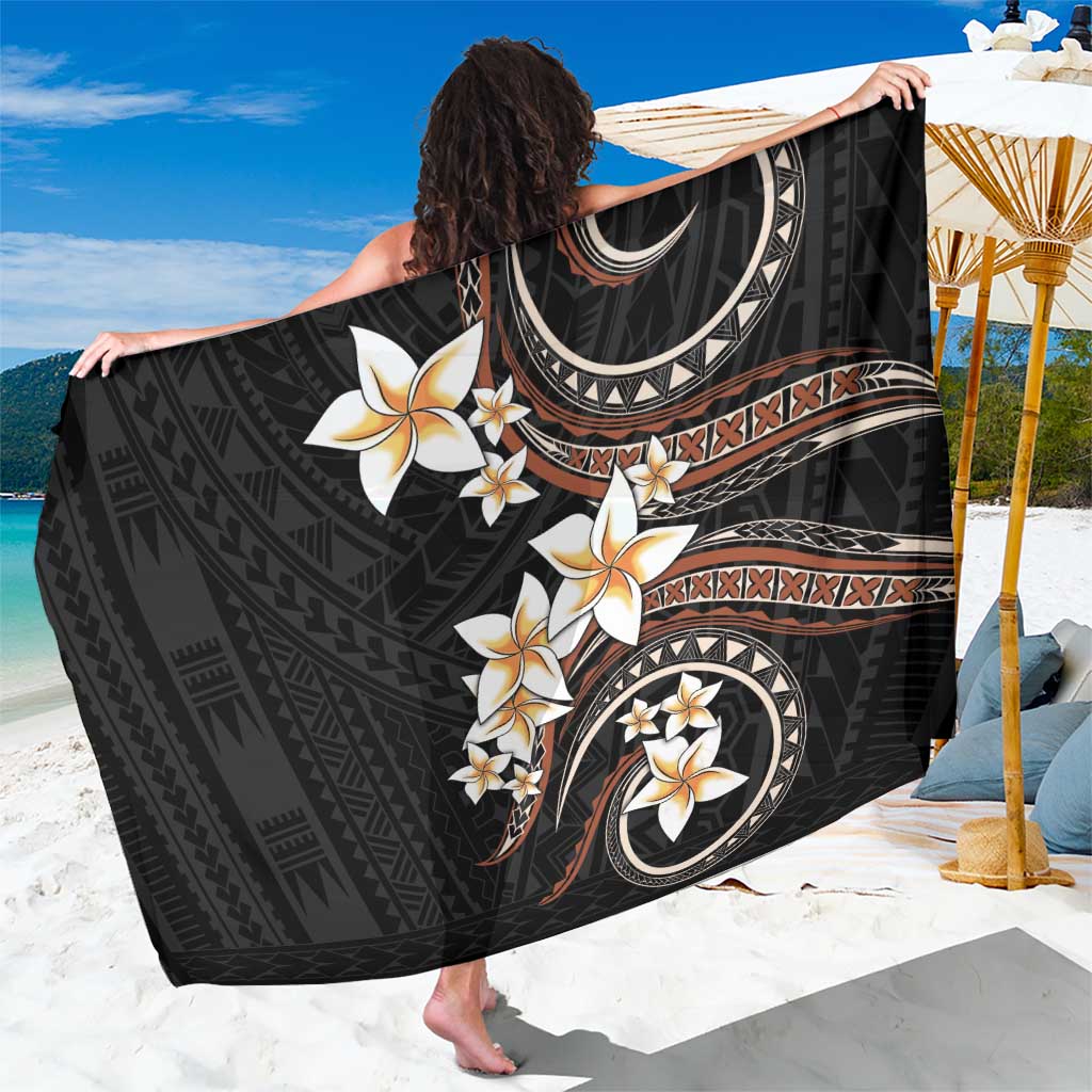 Vintage Plumeria Pacific Floral Sarong