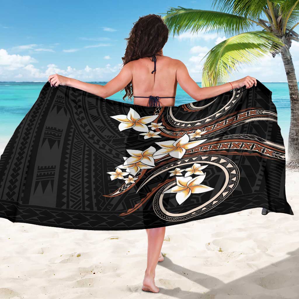 Vintage Plumeria Pacific Floral Sarong