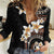 Vintage Plumeria Pacific Floral Women Casual Shirt