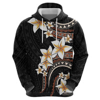 Vintage Plumeria Pacific Floral Zip Hoodie LT9 - Polynesian Pride