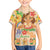 Kawaii Hula Girls Family Matching Off Shoulder Short Dress and Hawaiian Shirt Aloha Hibiscus Flowers