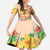 Kawaii Hula Girls Kid Short Sleeve Dress Aloha Hibiscus Flowers
