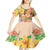 Kawaii Hula Girls Kid Short Sleeve Dress Aloha Hibiscus Flowers