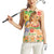 Kawaii Hula Girls Women Sleeveless Polo Shirt Aloha Hibiscus Flowers