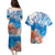 Hibiscus Turtle Tattoo Coral Reef Couples Matching Puletasi and Hawaiian Shirt with Polynesian Tribal