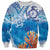 Hibiscus Turtle Tattoo Coral Reef Sweatshirt with Polynesian Tribal