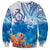 Hibiscus Turtle Tattoo Coral Reef Sweatshirt with Polynesian Tribal