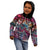 Pacific Hibiscus Tapa Tribal Vintage Kid Hoodie Pink Motif