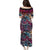 Pacific Hibiscus Tapa Tribal Vintage Puletasi Pink Motif