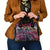 Pacific Hibiscus Tapa Tribal Vintage Shoulder Handbag Pink Motif