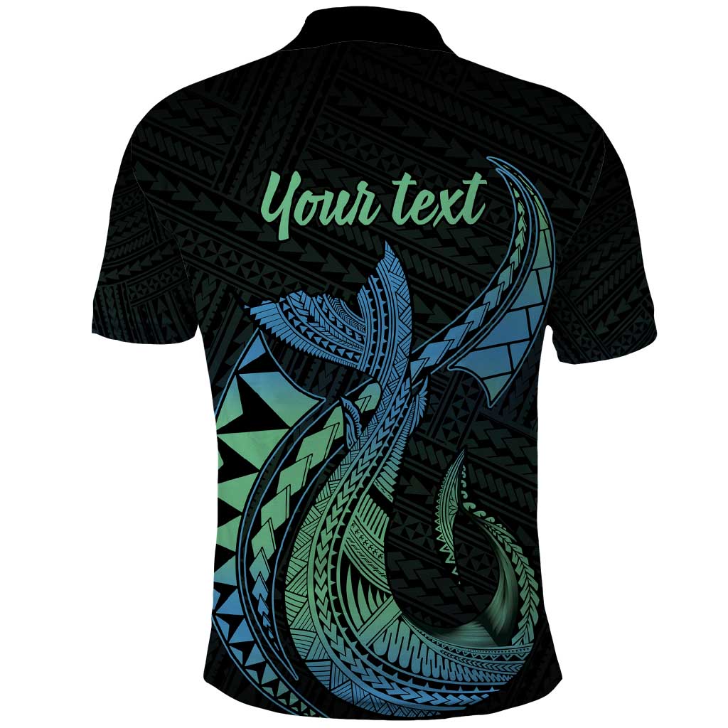 Personalised Hawaii Kure Atoll Polo Shirt Holaniku Coral Reef with Polynesian Tribal