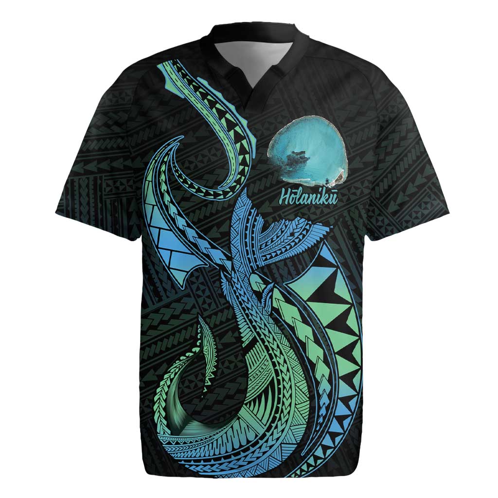 Personalised Hawaii Kure Atoll Rugby Jersey Holaniku Coral Reef with Polynesian Tribal