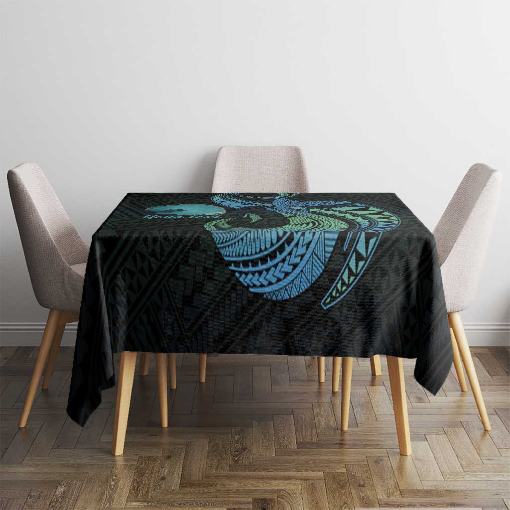 Personalised Hawaii Kure Atoll Tablecloth Holaniku Coral Reef with Polynesian Tribal