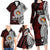 Personalised Tonga Constitution Day 1875 Family Matching Long Sleeve Bodycon Dress and Hawaiian Shirt Polynesian Tribal Tattoo