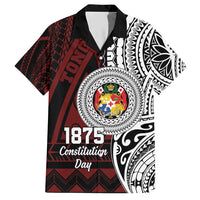 Personalised Tonga Constitution Day 1875 Hawaiian Shirt Polynesian Tribal Tattoo