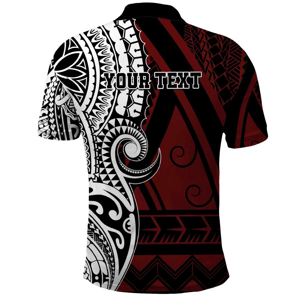 Personalised Tonga Constitution Day 1875 Polo Shirt Polynesian Tribal Tattoo