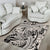 Polynesia Area Rug Tribal Polynesian Spirit With Beige Pacific Flowers LT9 - Polynesian Pride