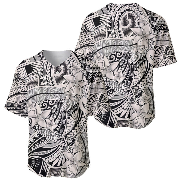 Wallis and Futuna Baseball Jersey Enjoy Polynesian Flowers LT13