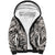 Polynesia Sherpa Hoodie Tribal Polynesian Spirit With Beige Pacific Flowers LT9 Unisex Beige - Polynesian Pride