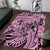 Polynesia Area Rug Tribal Polynesian Spirit With Pink Pacific Flowers LT9 Pink - Polynesian Pride