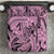 Polynesia Bedding Set Tribal Polynesian Spirit With Pink Pacific Flowers LT9 Pink - Polynesian Pride