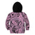 Polynesia Kid Hoodie Tribal Polynesian Spirit With Pink Pacific Flowers LT9 - Polynesian Pride